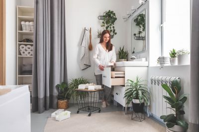 Bathroom with Custom Storage